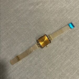 Gold Smartwatch with Mesh Band